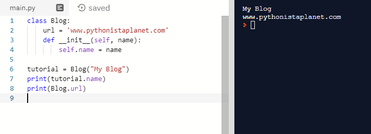 class variable vs instance variable in python