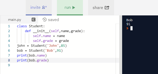 init method in python