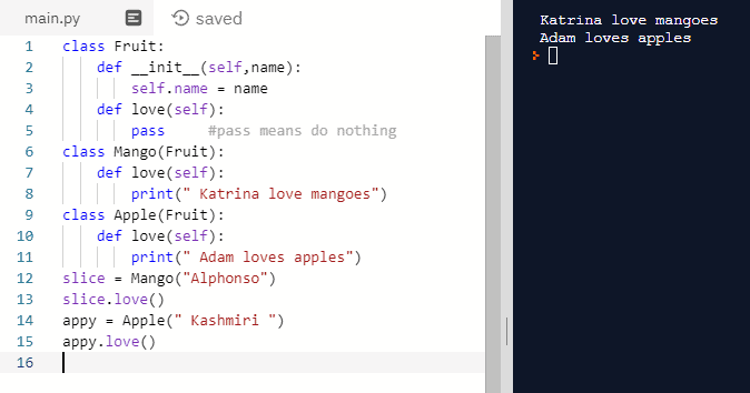 polymorphism in python